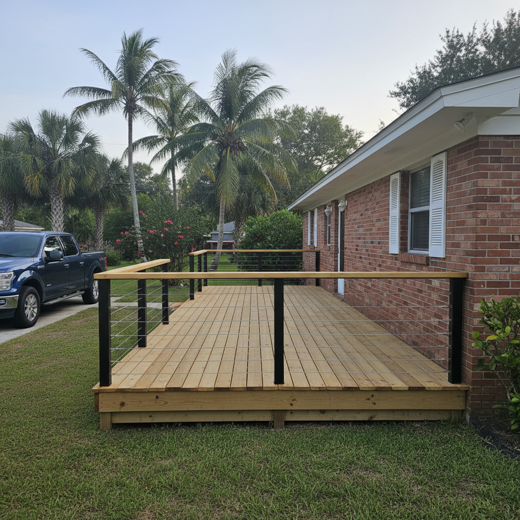 Composite Decking Installation completed by Excellence Deck Company in Lakewood Ranch, FL