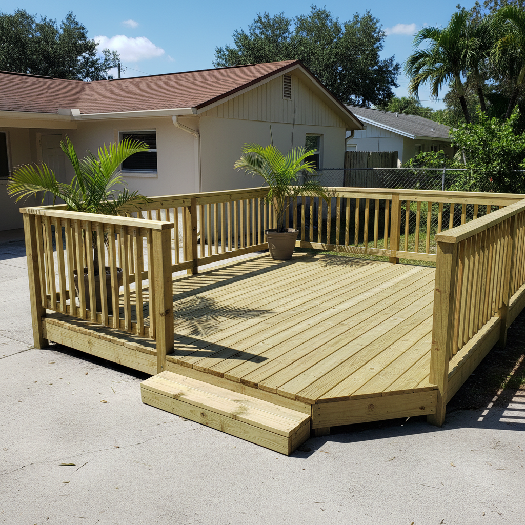 Deck Staining & Sealing completed by Excellence Deck Company in Bradenton, FL